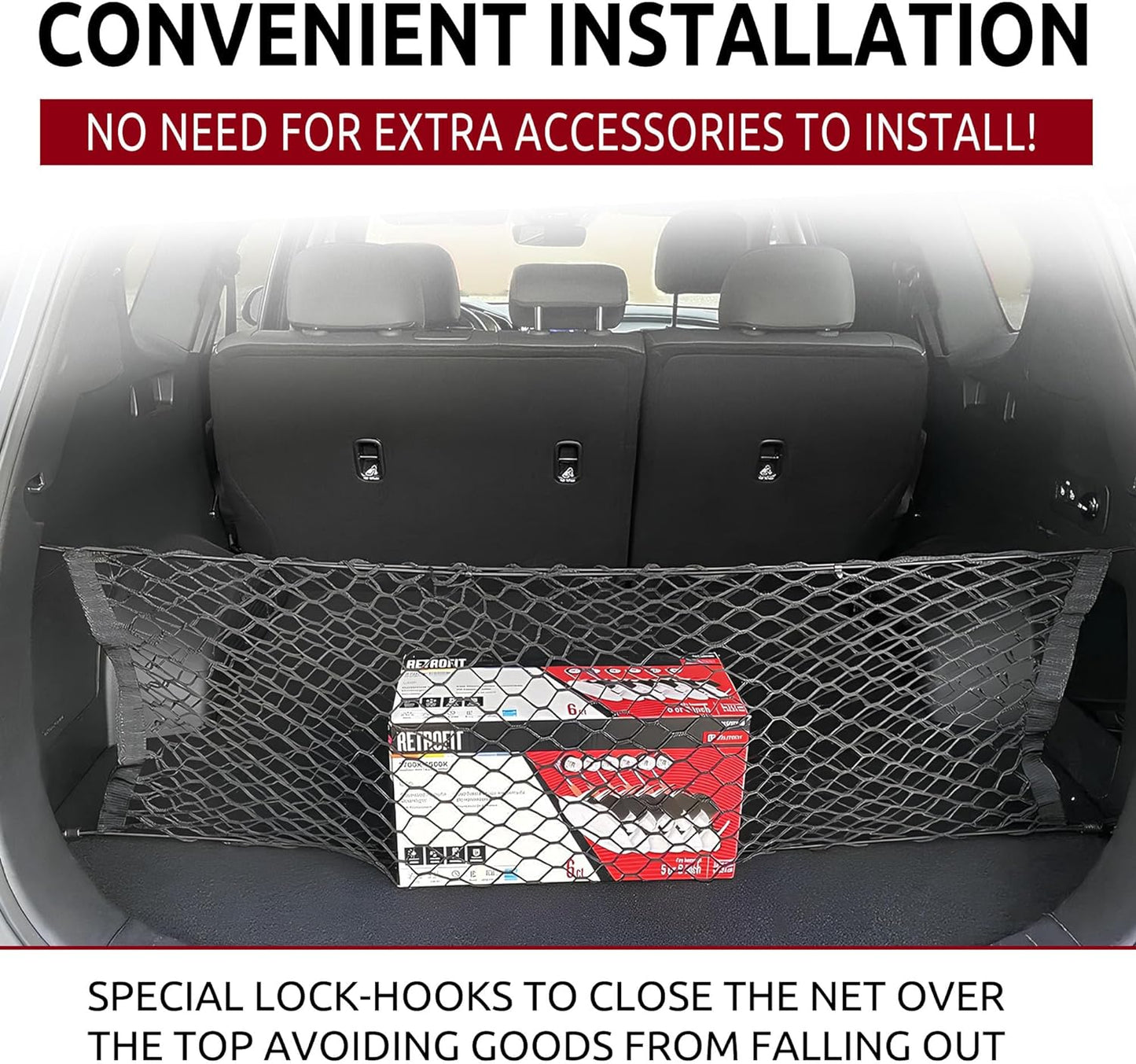 Envelope Style Trunk Cargo Net for Hyundai Tucson Se Sel N Line 2022 -2024