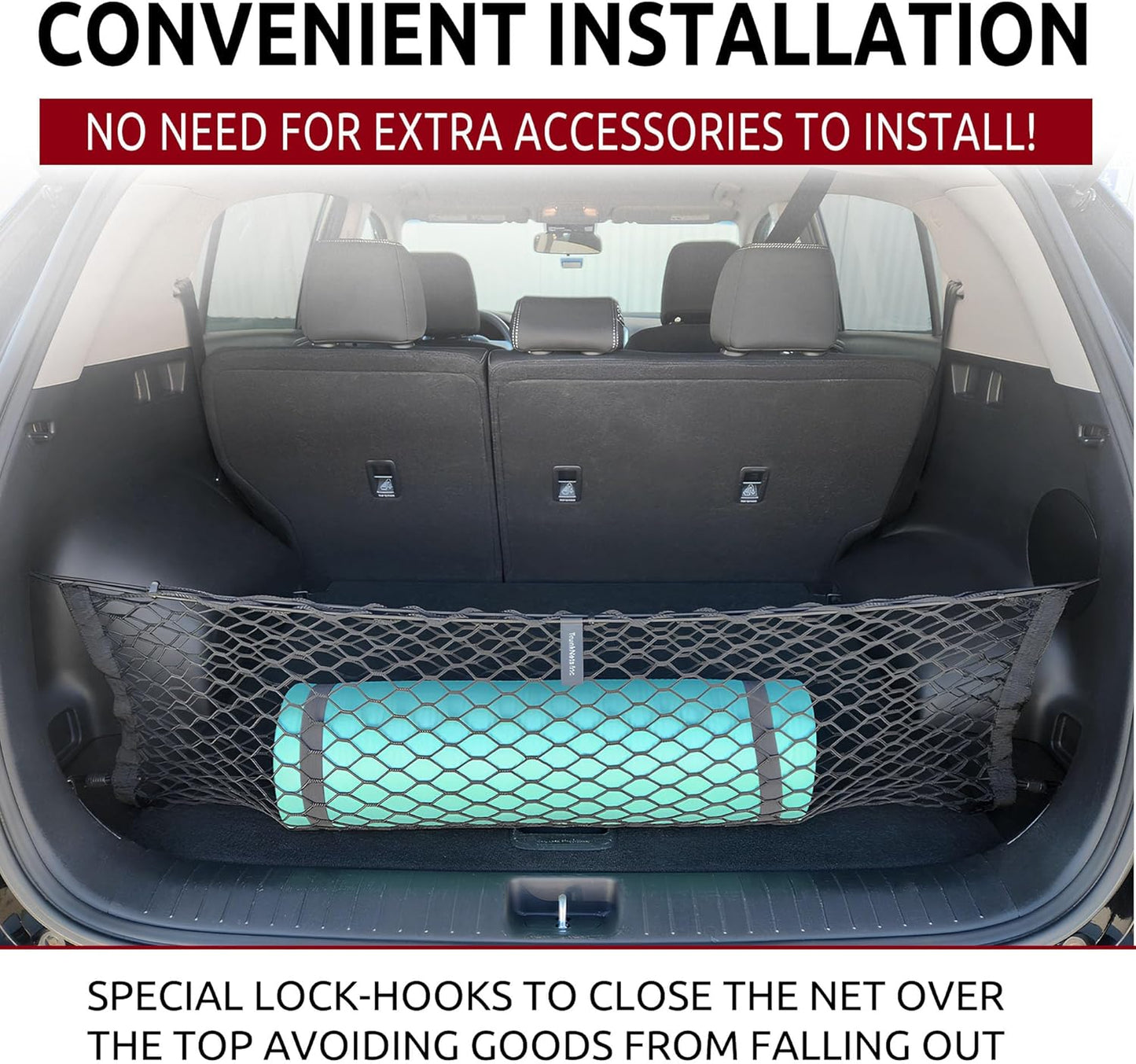 Envelope Style Trunk Cargo Net for kia sportage 2017-2022