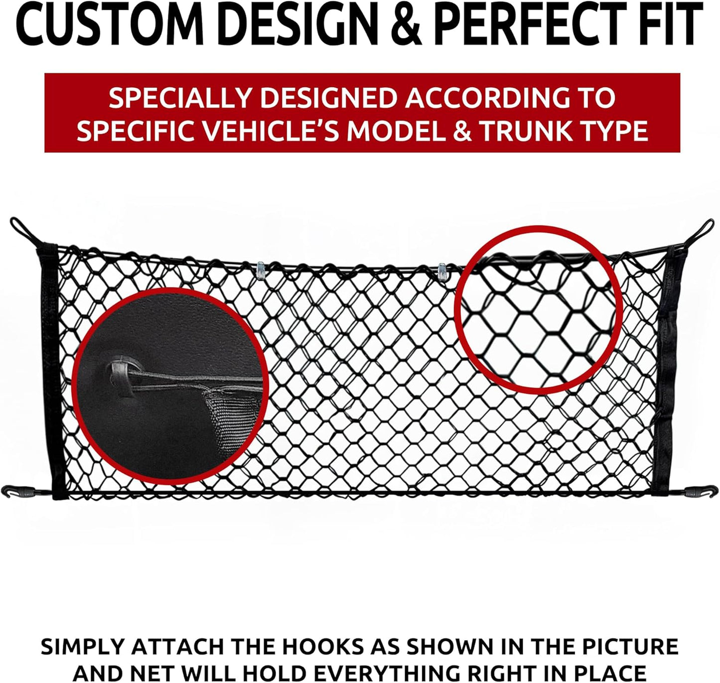 Envelope Style Trunk Cargo Net for Acura Integra 2023-2025