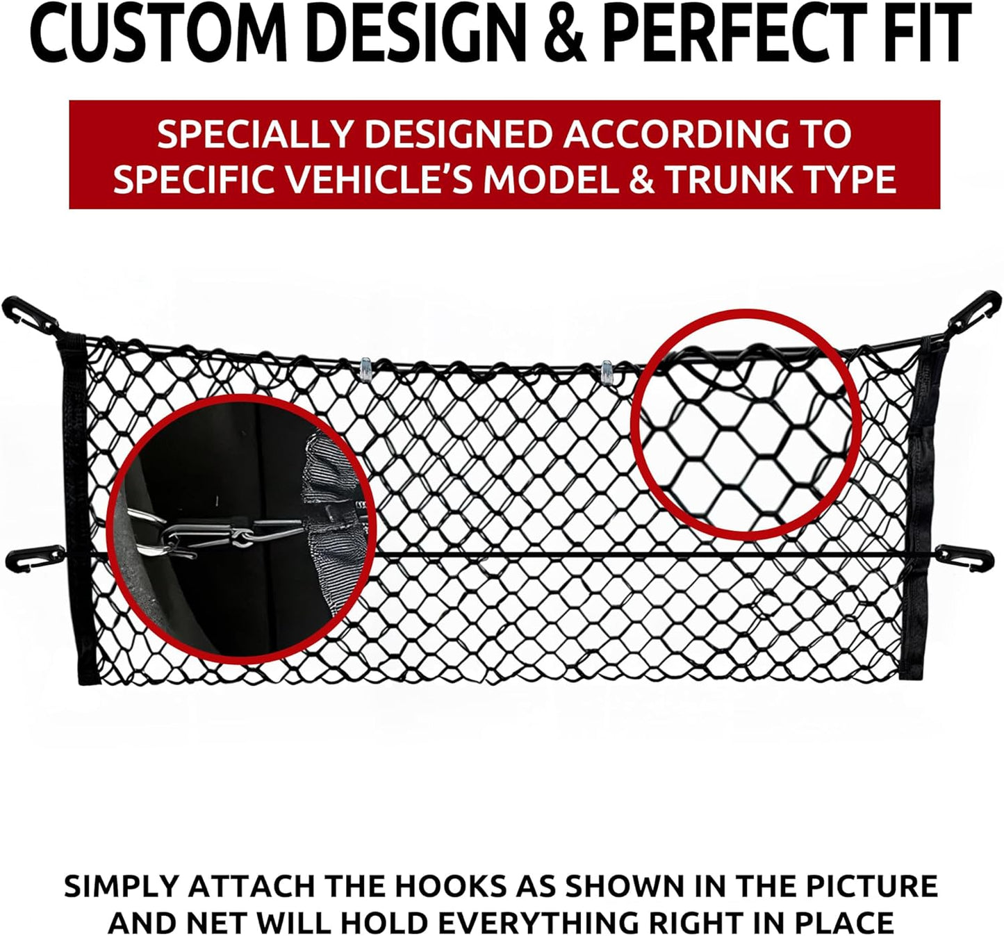 Envelope Style Trunk Cargo Net for Buick Envision 2016 - 2020