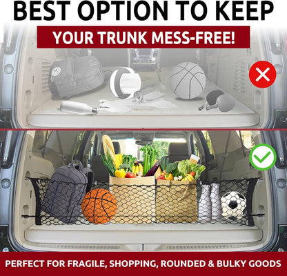 Envelope Style Trunk Cargo Net for Suburban fits Tahoe 2015-2020