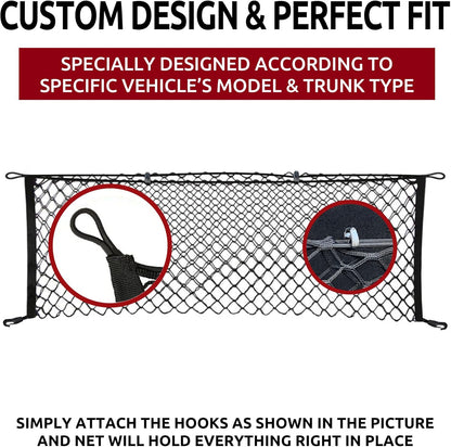 Envelope Style Trunk Cargo Net for Volkswagen Atlas Cross 2020-2024