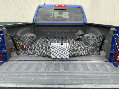 Envelope Style Trunk Cargo Net for Dodge Ram 1500 with Spray on Bed Liner SLT ST Sport TRX 2011-2024