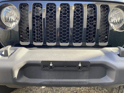 Front Bumper License Plate Bracket for Jeep