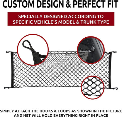 Envelope Style Trunk Cargo Net for JEEP CHEROKEE 2014 - 2018