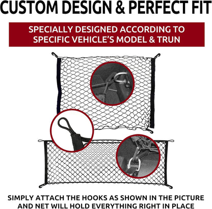 Envelope + Floor Trunk Cargo Nets for Jeep Compass Jeep Patriot Jeep Renegade