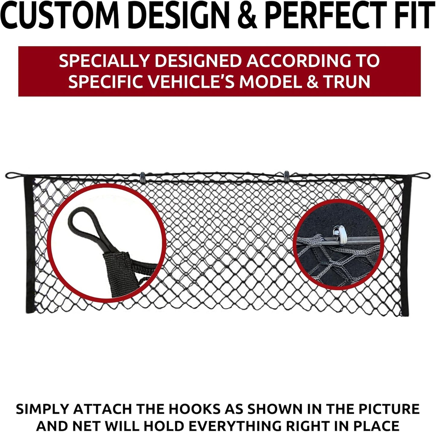 2 in 1 Trunk Cargo Net Envelope/Floor style for Chevrolet Volt 2011 - 2020