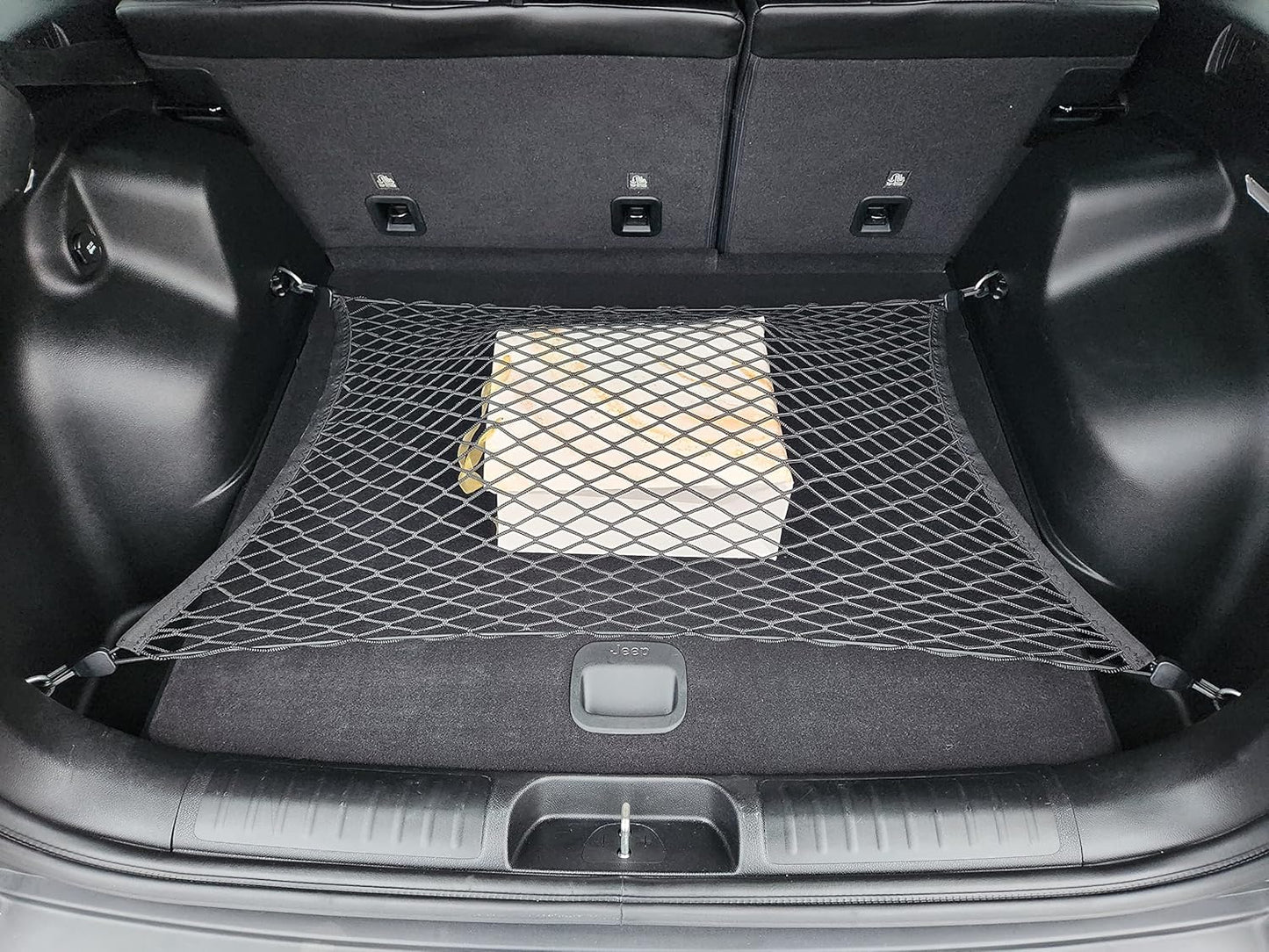 Floor Style Elastic Trunk Cargo Net for Jeep Cherokee Latitude Limited Trailhawk 2019-2023