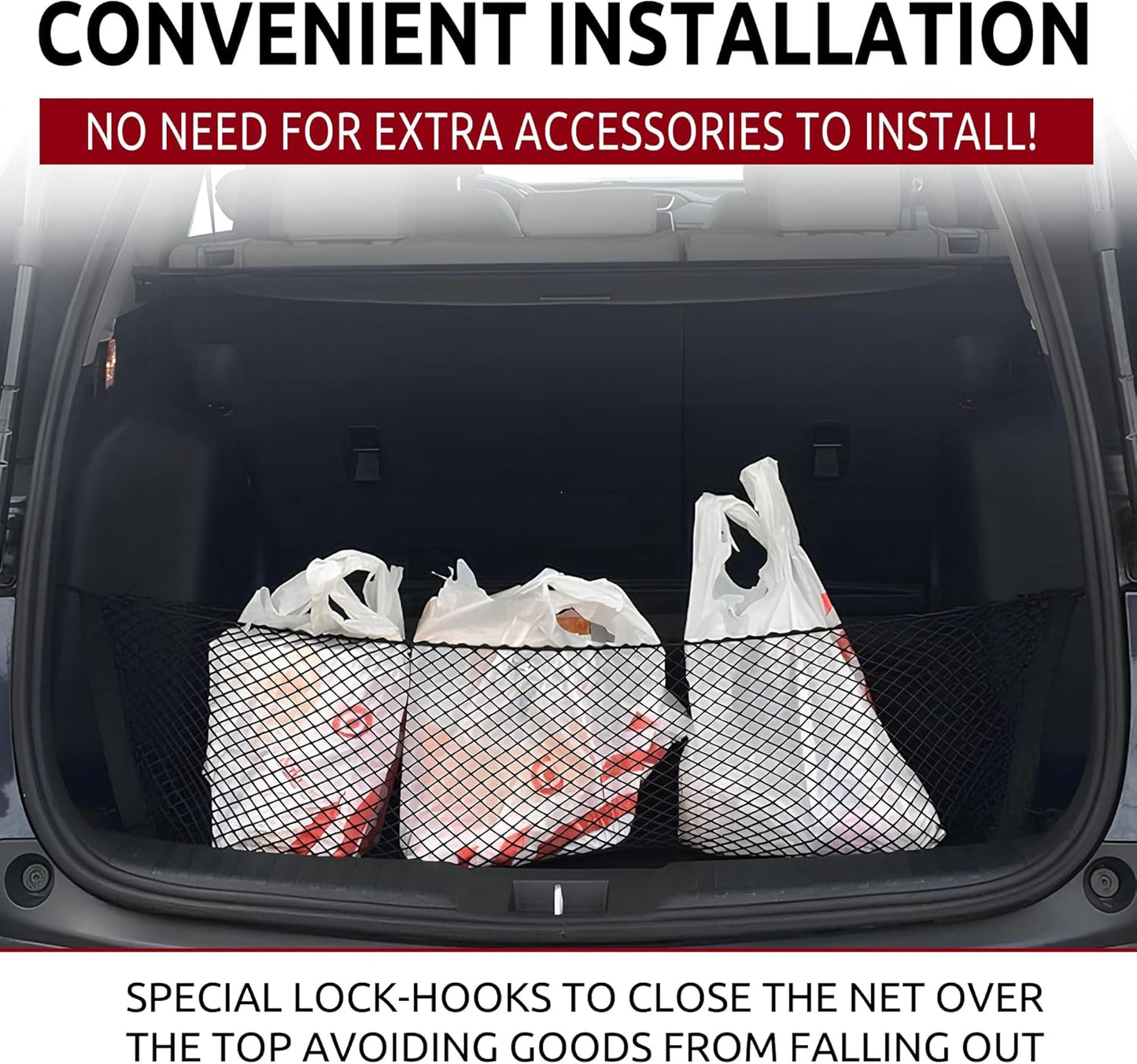 Envelope Style Trunk Cargo Net for Honda CR V 2017-2022