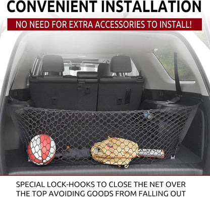 Envelope Style Trunk Cargo Net for Toyota 4Runner 3 Row Model Only 2010-2024