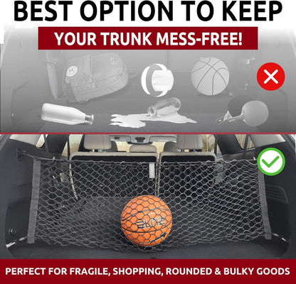 Envelope Style Trunk Cargo Net for Infiniti JX35 QX60 QX60 HYBRID 2013 – 2020