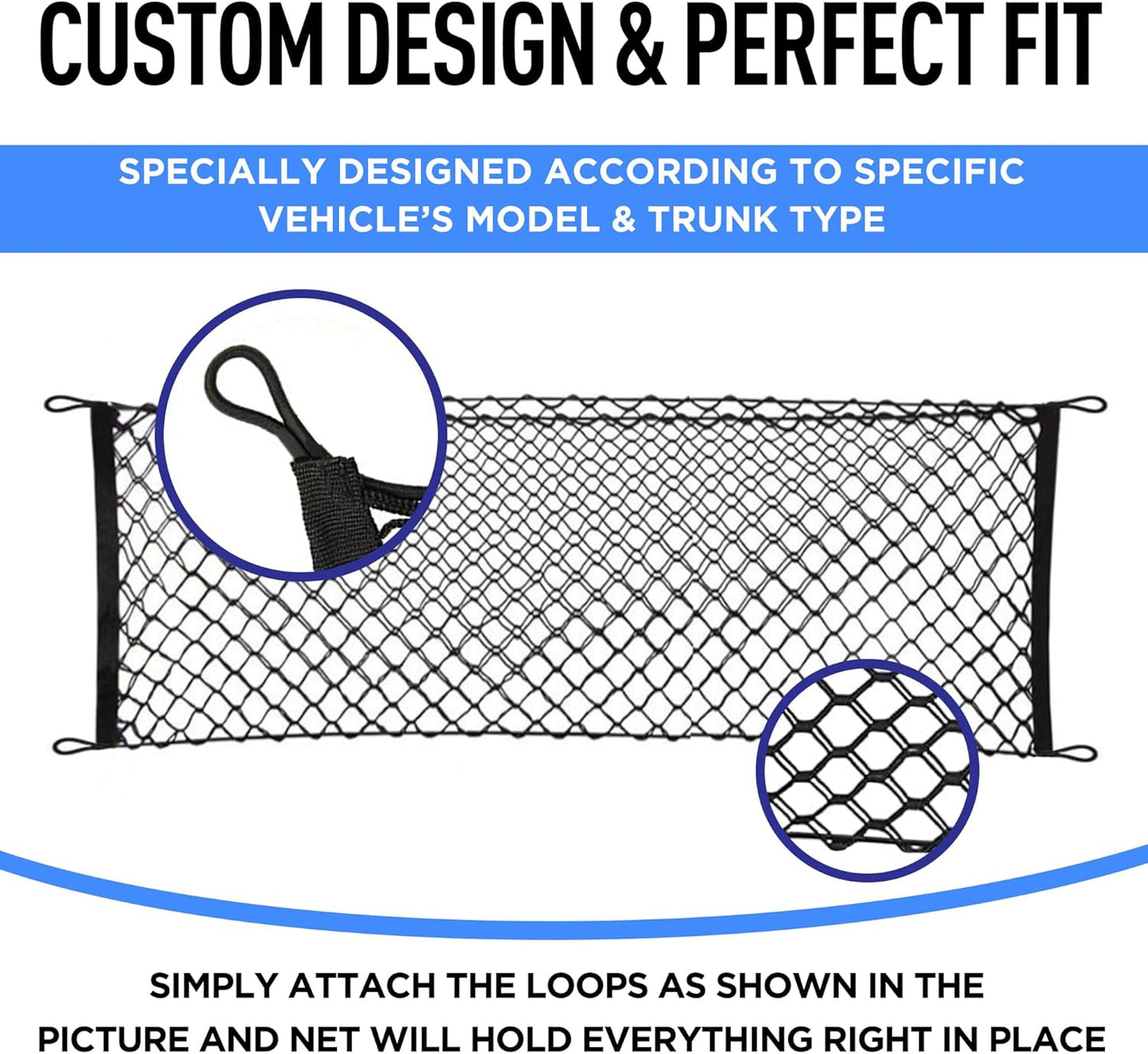 Envelope Style Trunk Cargo Net for Toyota Camry 2018-2025