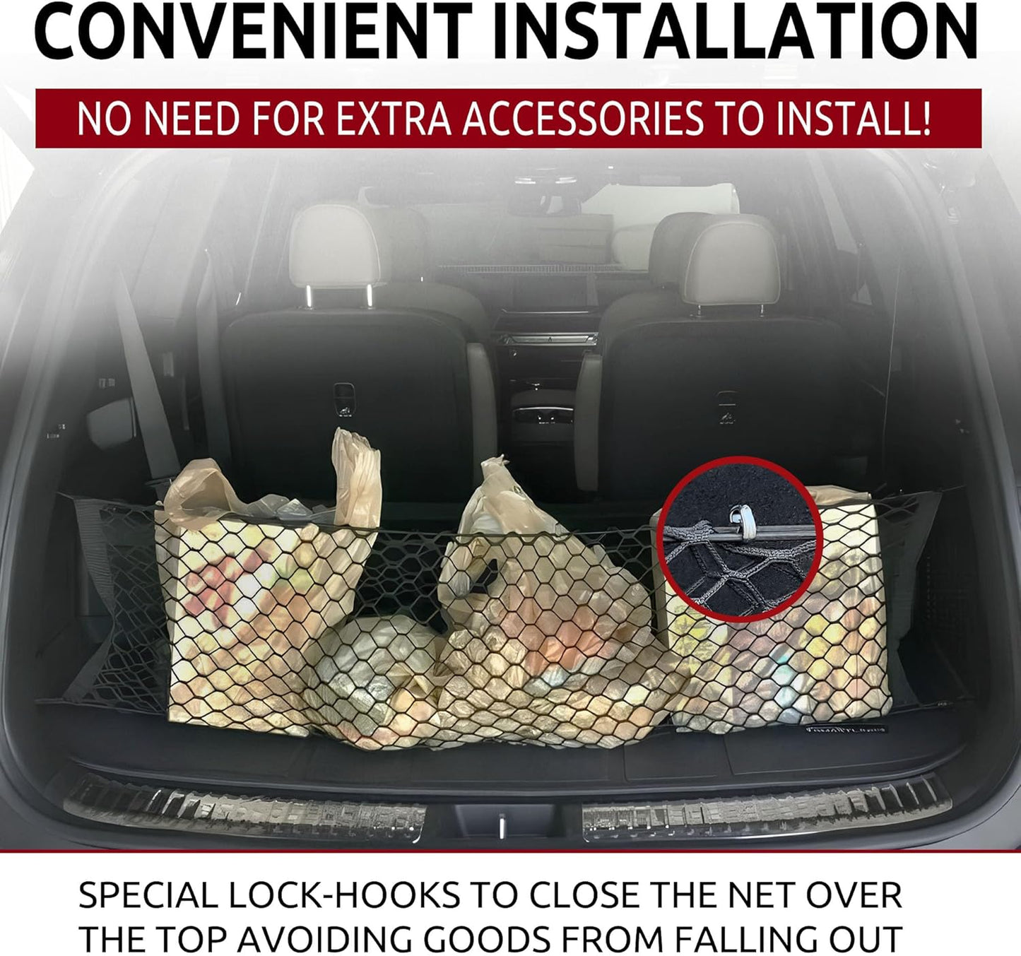 Envelope Style Trunk Cargo Net for Hyundai Palisade 2020-2023