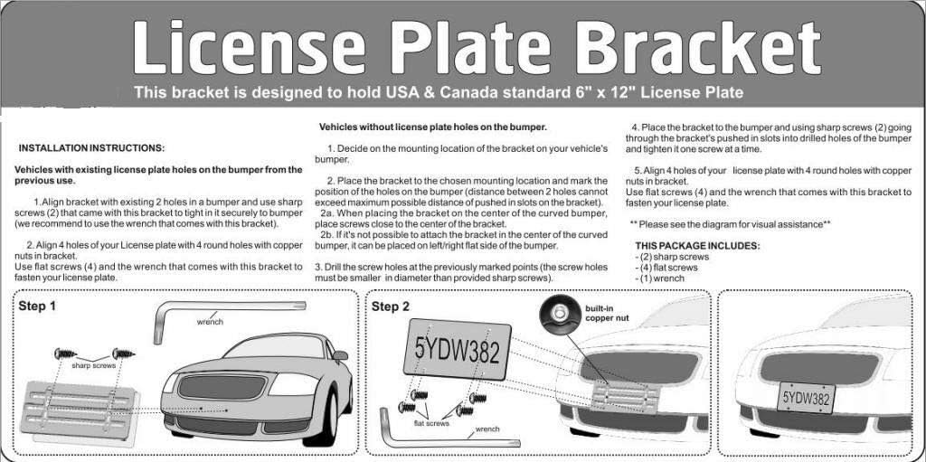 Front Bumper License Plate Bracket for BMW X7 2019-2024