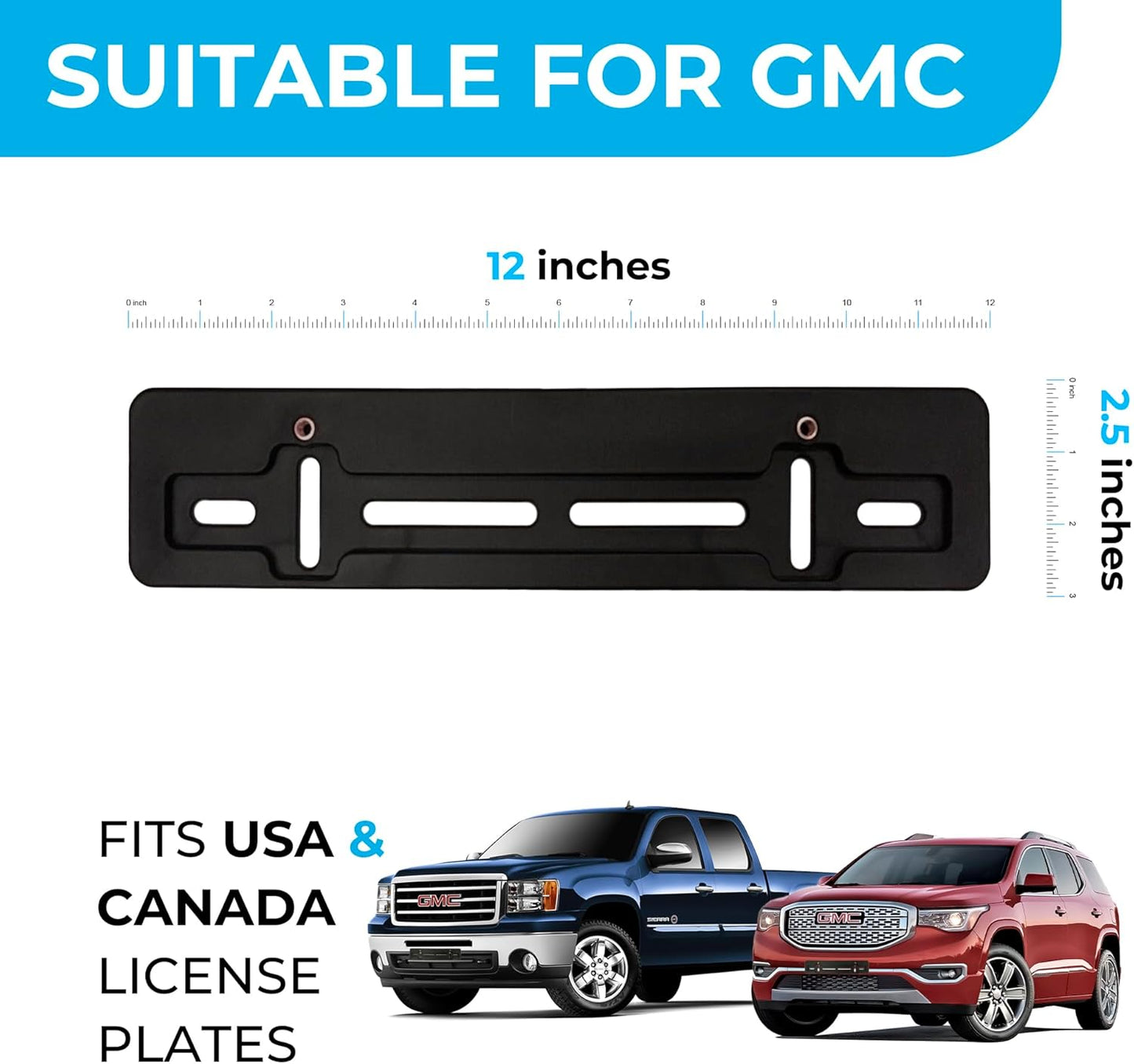 Front Bumper License Plate Bracket for GMC