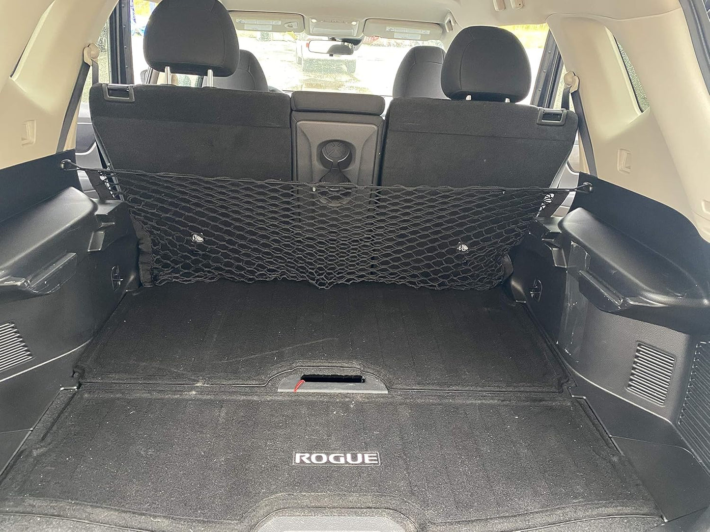 Envelope Style Trunk Cargo Net for Nissan Rogue S SV SL Platinum 2014-2020