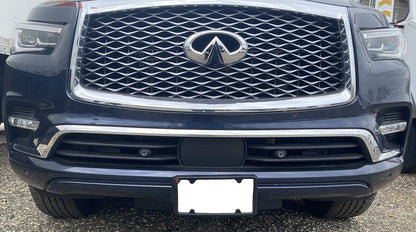 A NASA-Like Rubber Heavy Duty Front License Plate Frame Tag Holder Guard Bumper for Infiniti