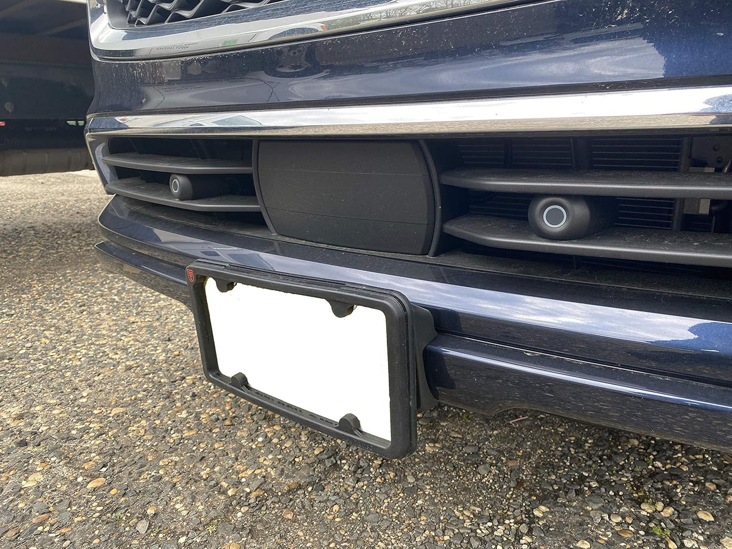 A NASA-Like Rubber Heavy Duty Front License Plate Frame Tag Holder Guard Bumper for Infiniti