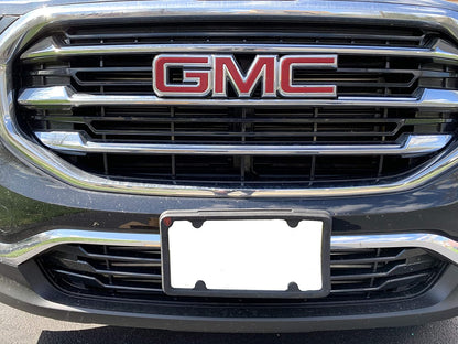 A NASA-Like Rubber Heavy Duty Front License Plate Frame Tag Holder Guard Bumper for GMC