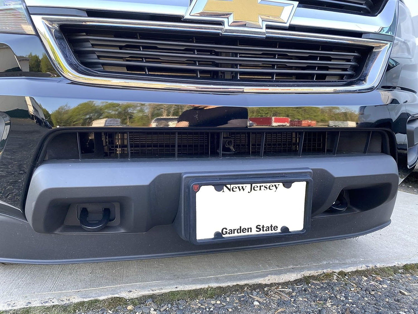 A NASA-Like Rubber Heavy Duty Front License Plate Frame Tag Holder Guard Bumper for Chevrolet