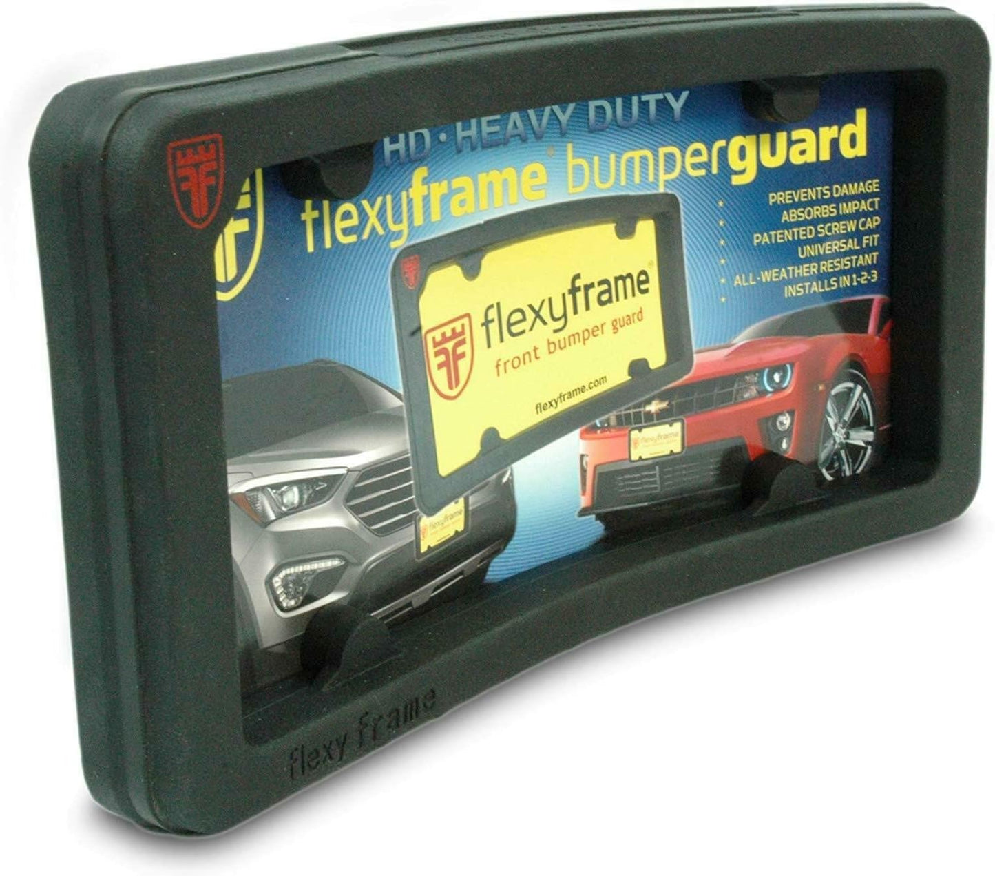 A NASA-Like Rubber Heavy Duty Front License Plate Frame Tag Holder Guard Bumper for Acura