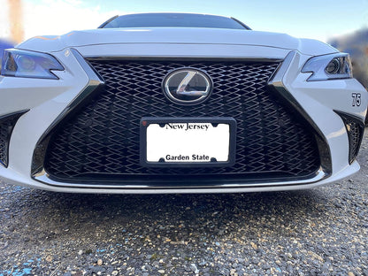 A NASA-Like Rubber Heavy Duty Front License Plate Frame Tag Holder Guard Bumper for Lexus