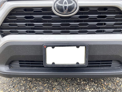 A NASA-Like Rubber Heavy Duty Front License Plate Frame Tag Holder Guard Bumper for Toyota