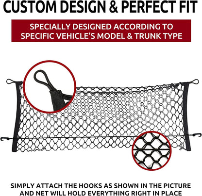 Envelope Style Trunk Cargo Net for Chevrolet Equinox 2018-2024