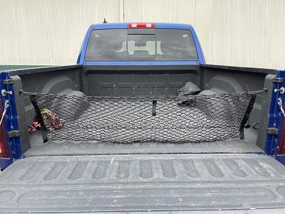 Envelope Style Trunk Cargo Net for Dodge Ram 1500 with Plastic Bed Liner SLT ST Sport TRX 2011-2024