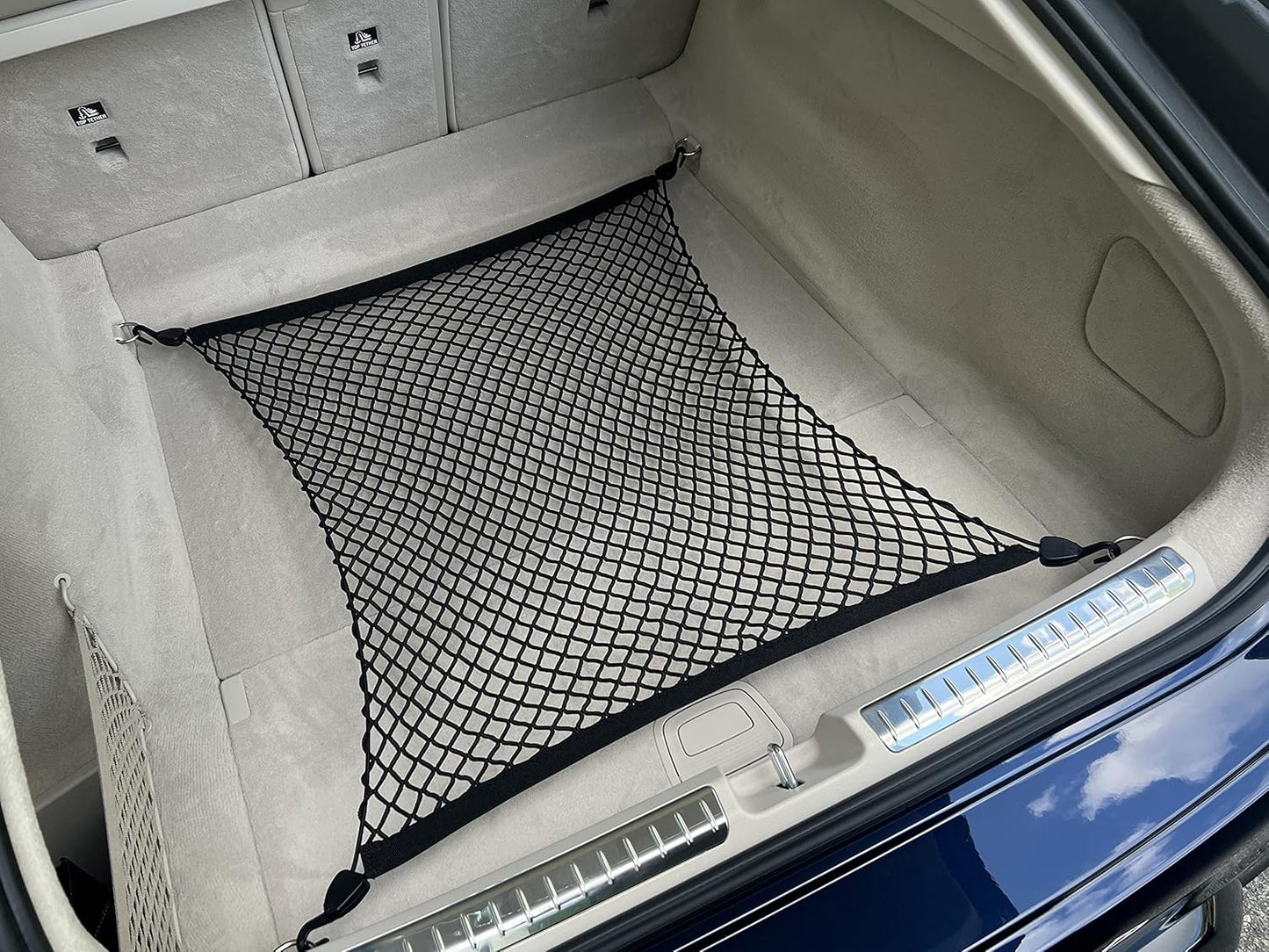 Floor Style Elastic Trunk Cargo Net for Mercedes-Benz EQS 2022-2024