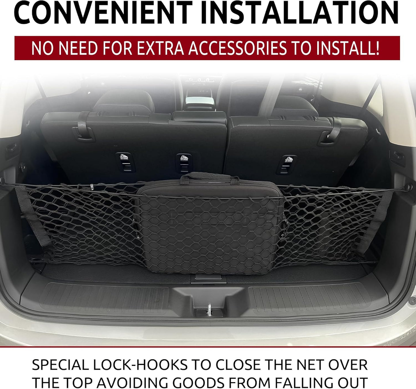 Envelope Style Trunk Cargo Net for Honda Pilot 2023-2025