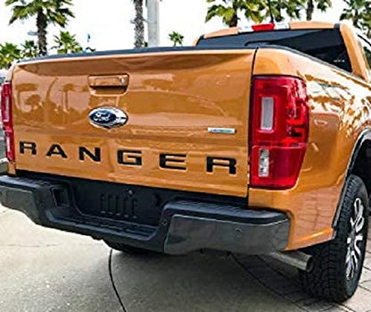 Trunknets Inc Tailgate Insert Decals Black Letters Stickers for Ford Ranger 2019 2020